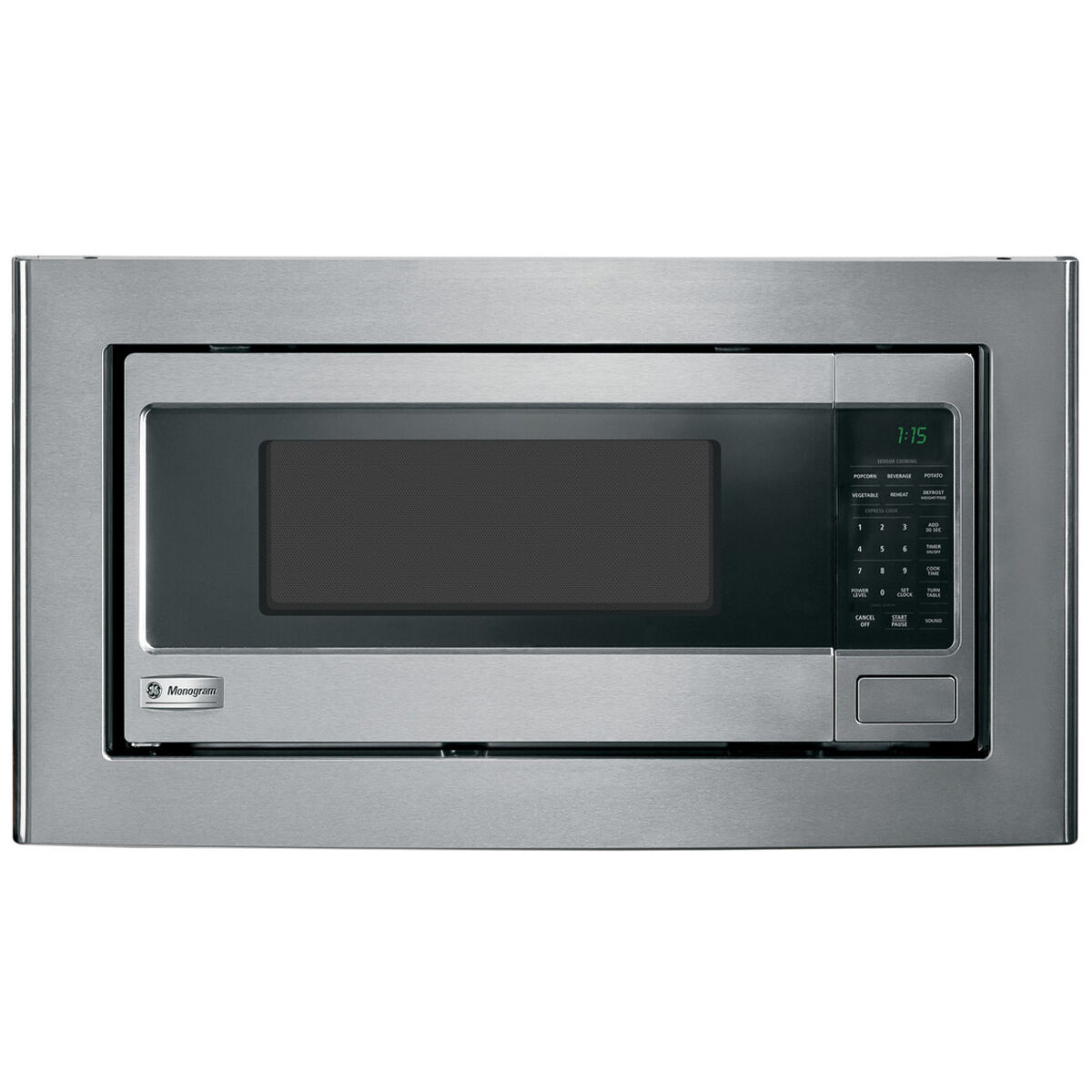 Ge countertop microwave with deals trim kit