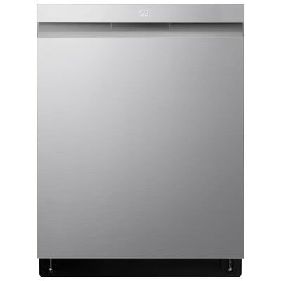 LG 24 in. Smart Built-In Dishwasher with Top Control, 46 dBA Sound Level, 15 Place Settings, 9 Wash Cycles & Sanitize Cycle with 1-Hour Wash & Dry- PrintProof Stainless Steel | LDPH5554S