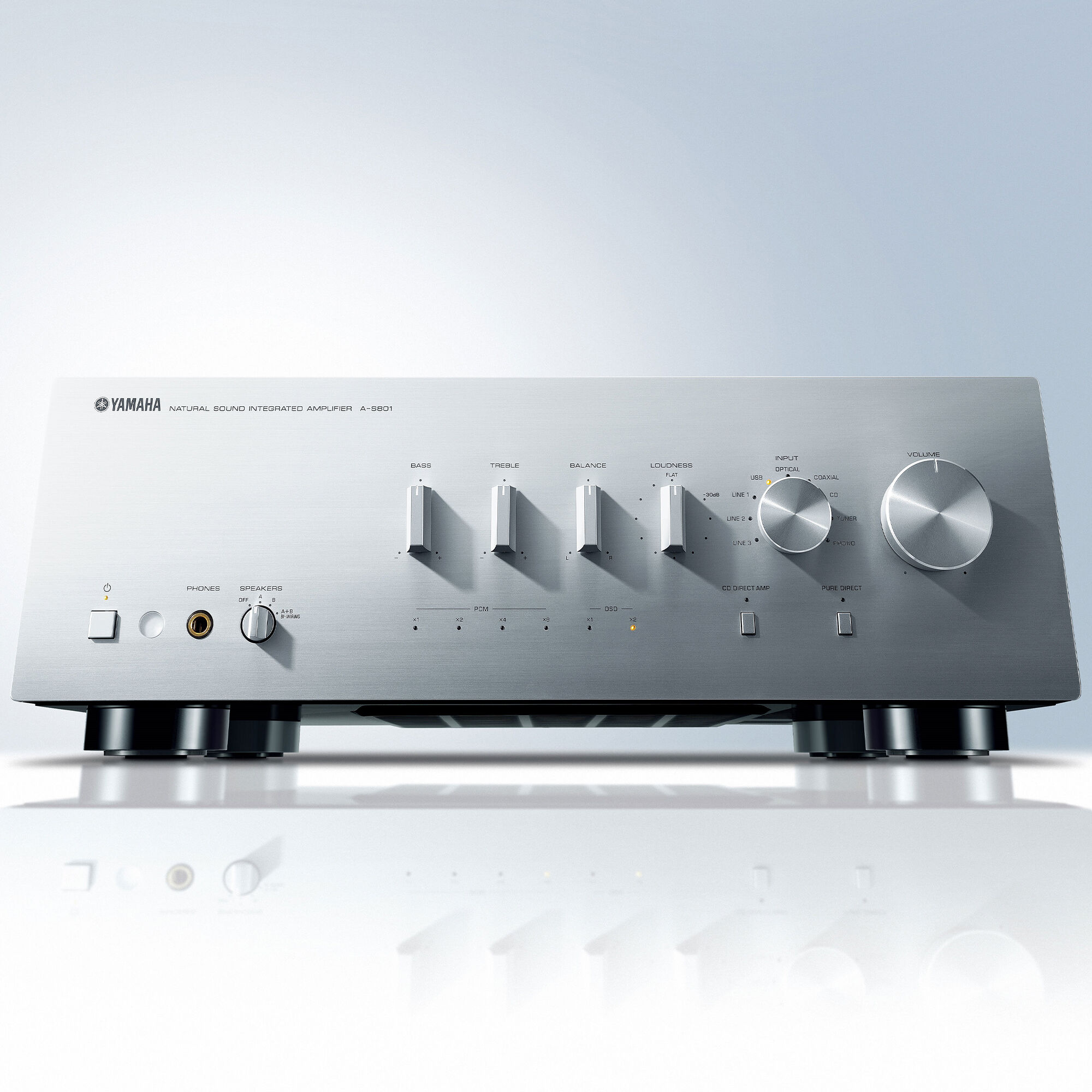 Yamaha 2 Channel 200 Watt Integrated Amplifier - Silver