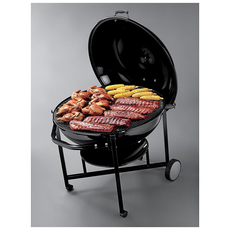 Weber Ranch Kettle 37 in. Charcoal Grill - Black, , hires