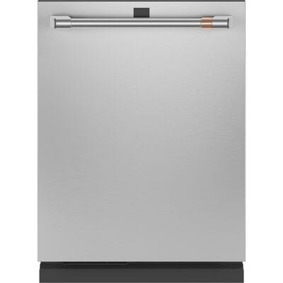 Cafe 24 in. Smart Built-In Dishwasher with Top Control, 39 dBA Sound Level, 16 Place Settings, 5 Wash Cycles & Sanitize Cycle - Stainless Steel | CDT875P2NS1