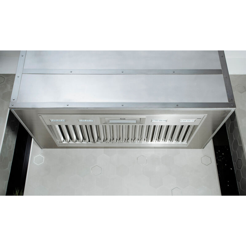 Thermador 54 in. Smart Standard Style Range Hood with 4 Speed Settings, Ducted Venting & 4 LED Lights - Stainless Steel, , hires