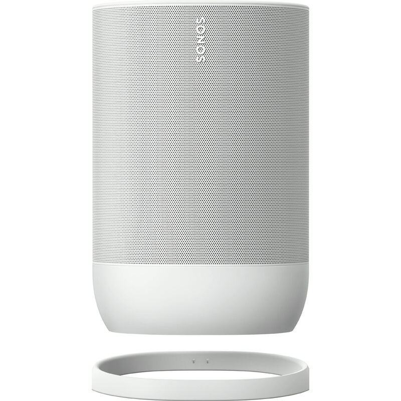 Sonos MOVE Portable Wi-Fi Music Streaming Speaker System with Amazon Alexa  and Google Assistant Voice Control - White