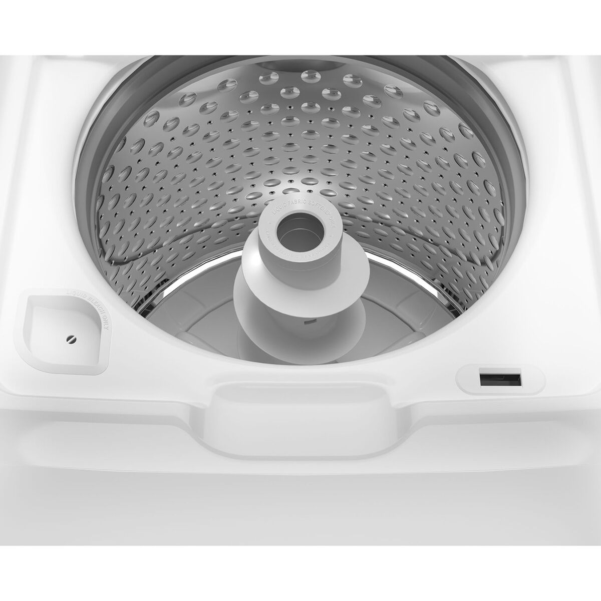 GE 27 in. 4.5 cu. ft. Top Load Washer with Spanish Panel, Wash Modes Soak,  Power, True Dual-Action Agitator & Sanitize with Oxi - White