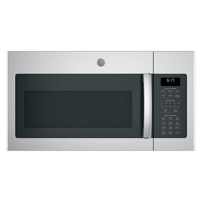 GE 30 in. 1.7 cu. ft. Over-the-Range Microwave with 10 Power Levels, 300 CFM & Sensor Cooking Controls - Stainless Steel | JVM6175SKSS