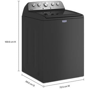 Maytag 28 in. 4.8 cu. ft. Top Load Washer - Volcano Black, Volcano Black, hires