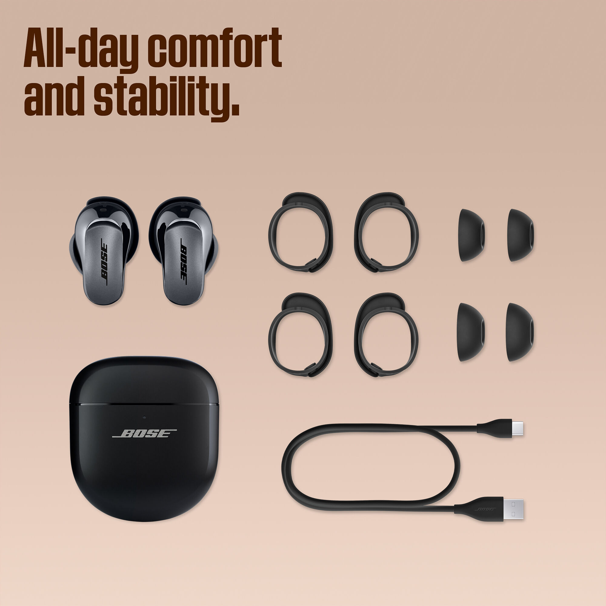 New Bose Quiet Comfort Ultra Earbuds - Black