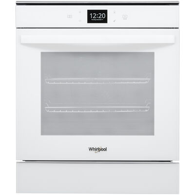Whirlpool 24 in. 2.9 cu. ft. Electric Smart Wall Oven with True European Convection & Self Clean - White | WOS52ES4MW