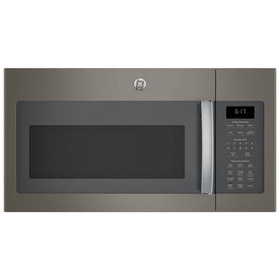 GE 30" 1.7 Cu. Ft. Over-the-Range Microwave with 10 Power Levels, 300 CFM & Sensor Cooking Controls - Slate | JVM6175EKES