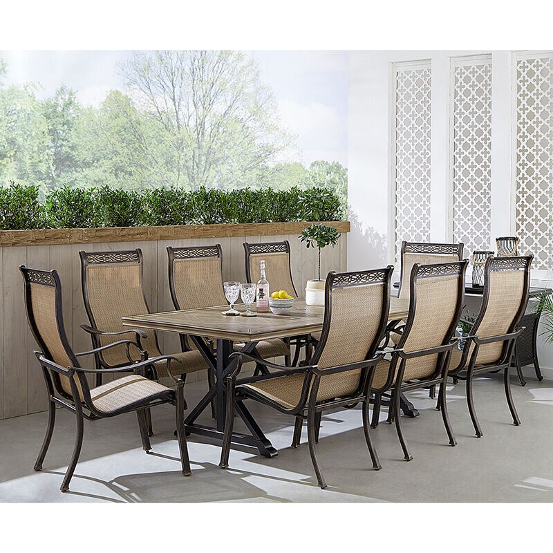 tile top outdoor table and chairs