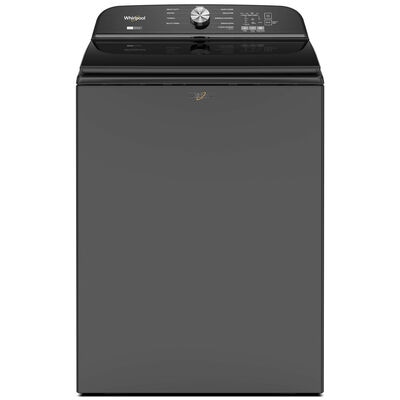Whirlpool 27.375 in. 5.3 cu. ft. Top Load Washer with 2-in-1 Removable Agitator - Volcano Black | WTW6157PB