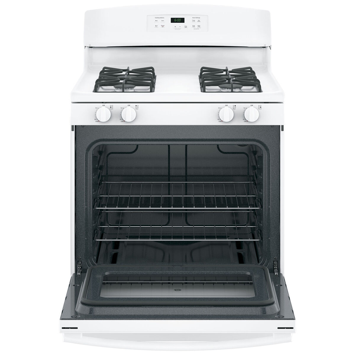 GE 30 in. 4.8 cu. ft. Oven Freestanding Gas Range with 4 Sealed Burners -  White