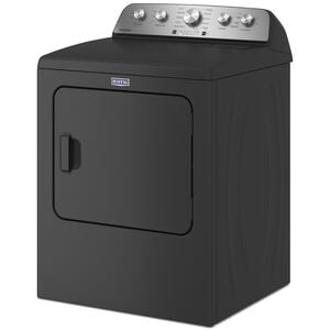 Maytag 29 in. 7.0 cu. ft. Electric Dryer with Steam Cycle & Sensor Dry - Volcano Black, Volcano Black, hires