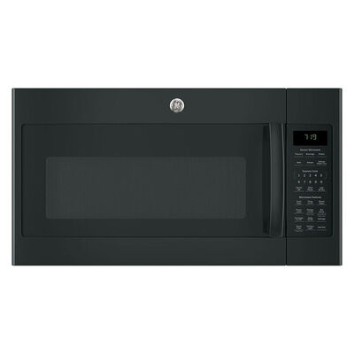 GE 30 in. 1.9 cu. ft. Over-the-Range Microwave with 10 Power Levels, 400 CFM & Sensor Cooking Controls - Black | JNM7196DKBB