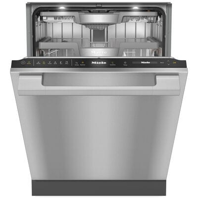 Miele 24 in. Top Control Smart Dishwasher with 39 dBA Sound Level & 3rd Rack - Stainless Steel | G7766SCVISF