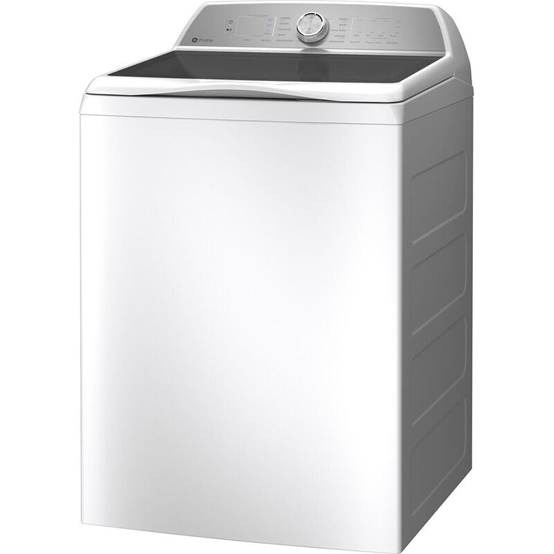 GE Profile 28 in. 5.0 cu. ft. Smart Top Load Washer with Sanitize with Oxi  - White