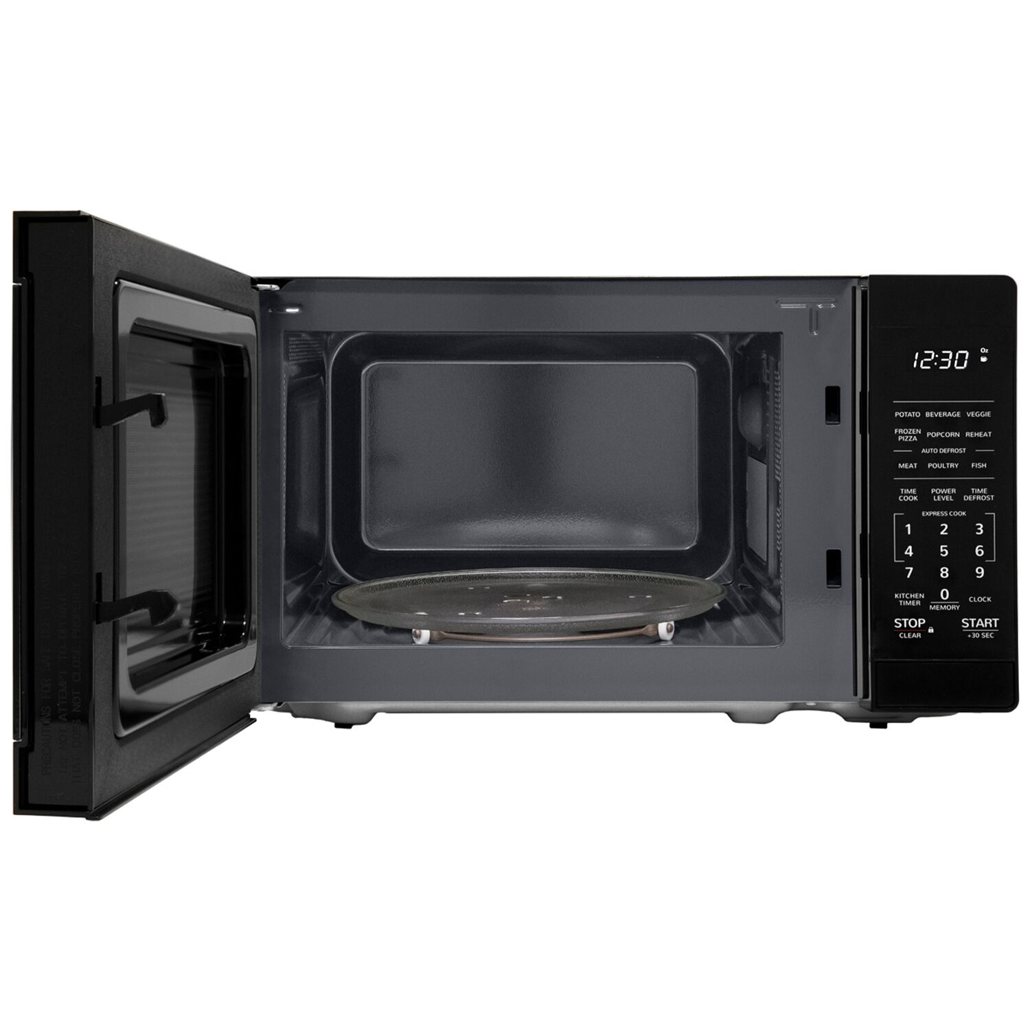 Sharp 17 in. 0.7 cu. ft. Countertop Microwave with 11 Power Levels - Black