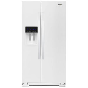 Whirlpool 36 in. 20.6 cu. ft. Counter Depth Side-by-Side Refrigerator with Ice & Water Dispenser - White, White, hires