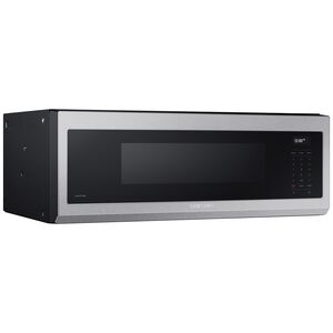 Samsung 30 in. 1.1 cu. ft. Low Profile Smart Over-the-Range Microwave with 550 CFM & Sensor Cooking - Stainless Steel, Stainless Steel, hires