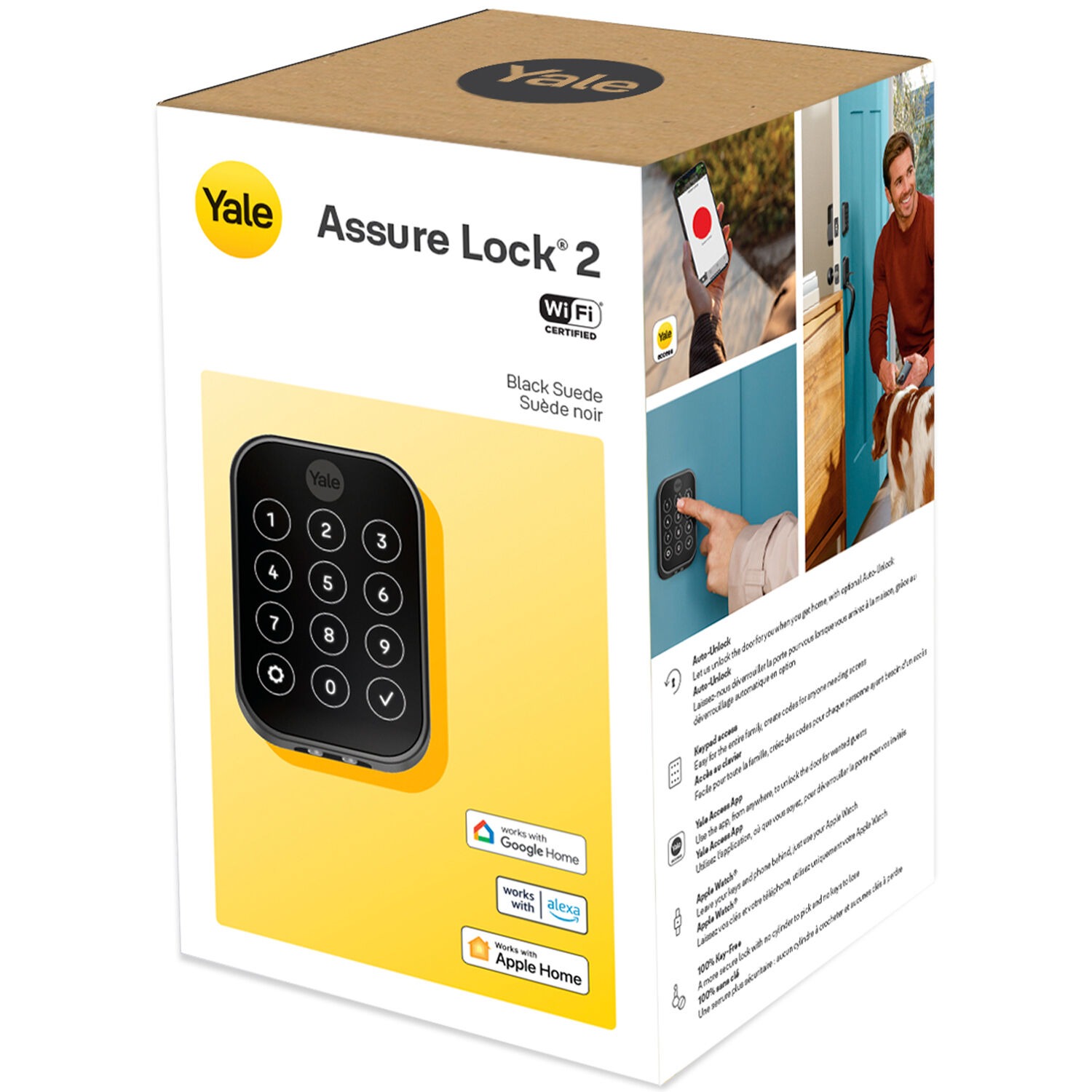 Yale - Assure Lock 2, Key-Free Touchscreen Lock with Wi-Fi - Black