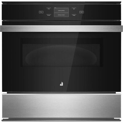 JennAir Noir 24 in. 1.4 cu. ft. Electric Smart Wall Oven with True European Convection - Floating Glass Black | JMC6224HM