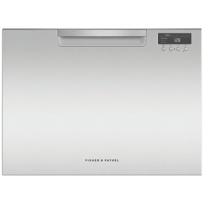 Fisher & Paykel Series 7 Contemporary 24 in. Front Control Dishwasher Drawer with 42 dBA, 7 Place Settings & 9 Wash Cycles - Stainless Steel | DD24SCTX9N