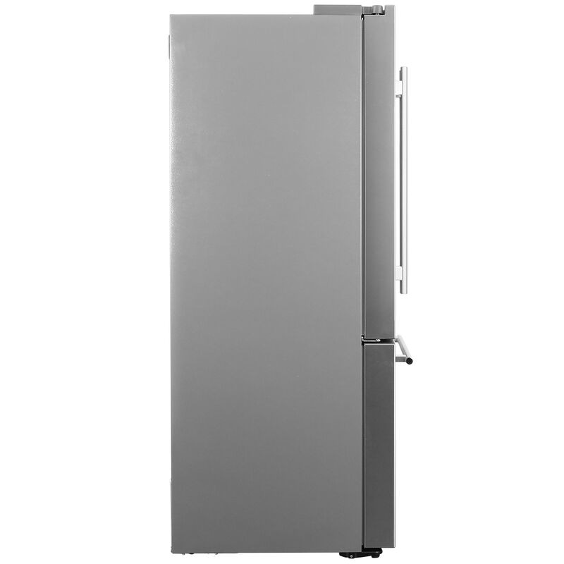 Brama 36 in. 22.4 cu. ft. Counter Depth French Door Refrigerator with Water Dispenser - Stainless Steel, , hires