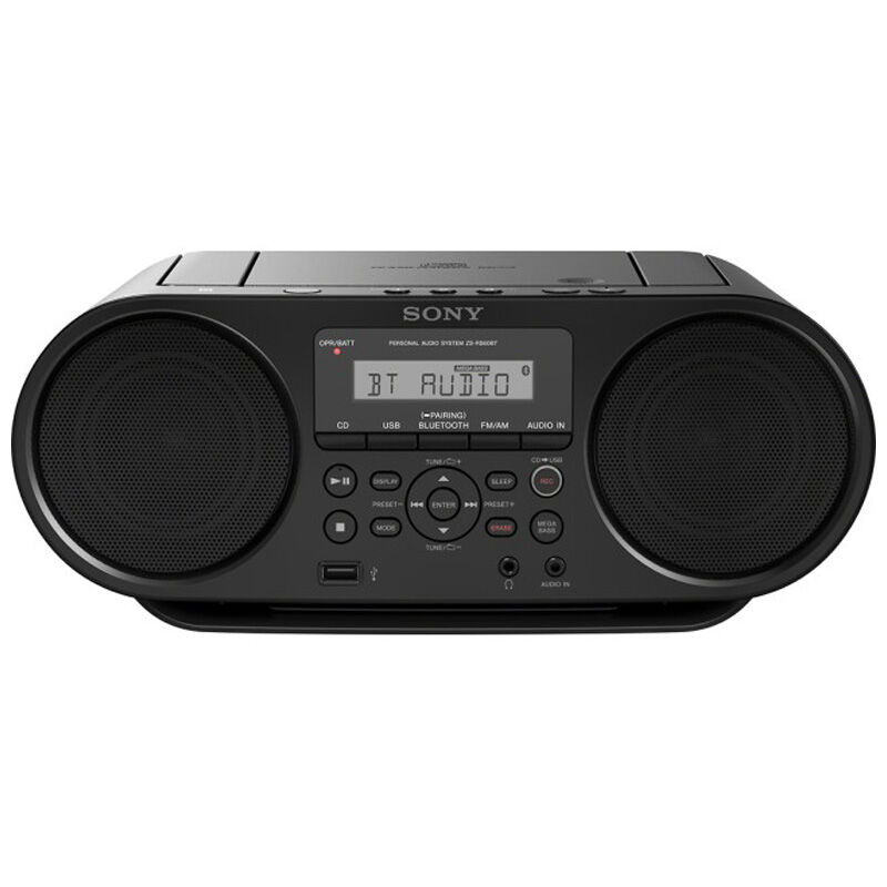 Sony Portable AM/FM Stereo with CD, USB, Aux Input & Bluetooth - Black | P.C. Richard & Son