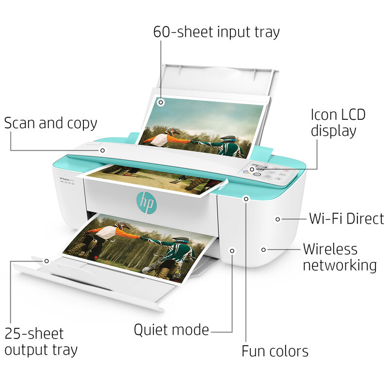 Hp Deskjet 3755 Wireless All-in-one Color Printer, Scanner, Copier
