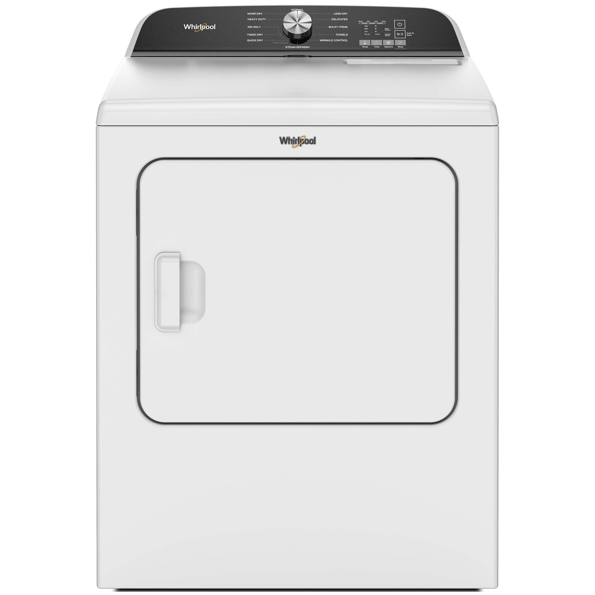 Whirlpool 29 in. 7.0 cu. ft. Gas Dryer with Wrinkle Shield Option, Steam  Cycle & Sensor Dry - White