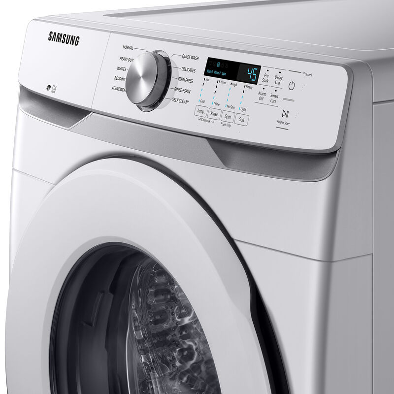 Samsung 27 in. 5.1 cu. ft. Smart Stackable Front Load Washer with Vibration  Reduction Technology - White, P.C. Richard & Son in 2023