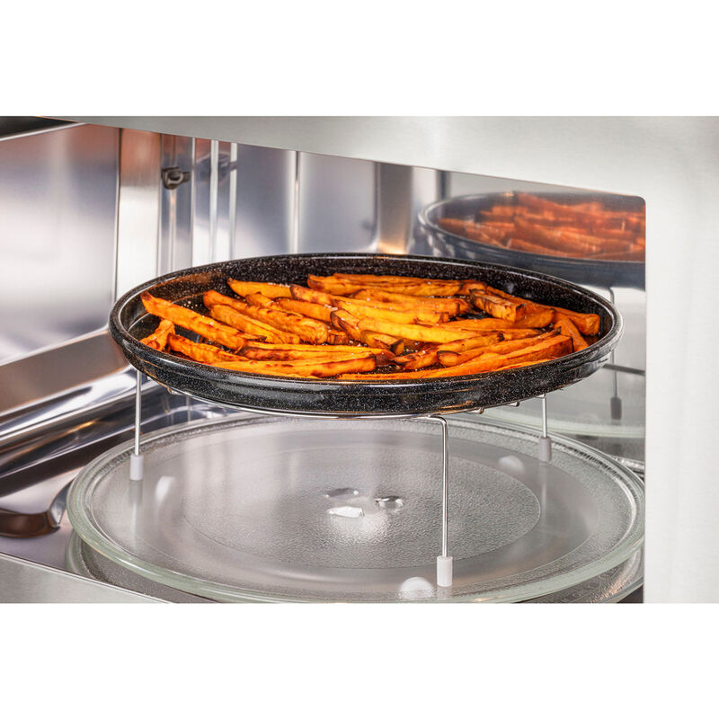 GE 1-cu ft 1050-Watt Air Fry Sensor Cooking Controls Countertop Convection  Microwave (Stainless Steel)