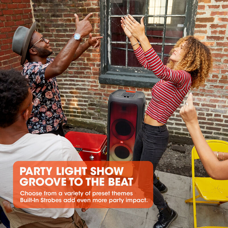  JBL PartyBox On-The-Go Powerful Portable Bluetooth Party  Speaker with Dynamic Light Show, black : Electronics
