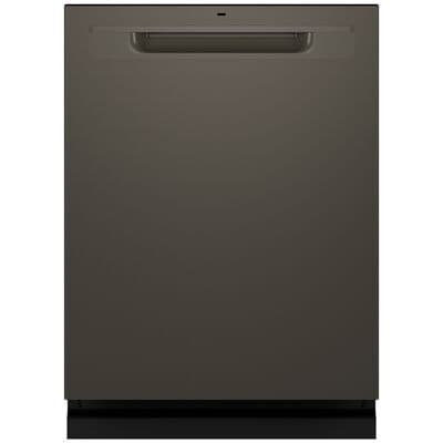 GE 24 in. Built-In Dishwasher with Top Control, 45 dBA Sound Level, 16 Place Settings, 5 Wash Cycles & Sanitize Cycle - Slate | GDP670SMVES