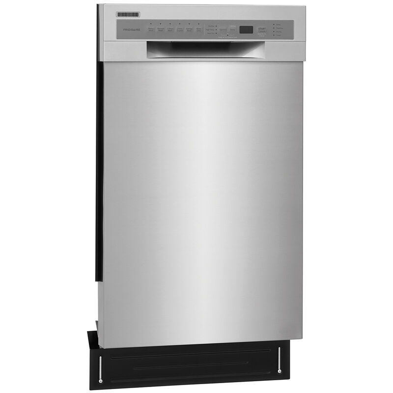 White Frigidaire 18 Compact Front Control Dishwasher with Dual Spray Arms