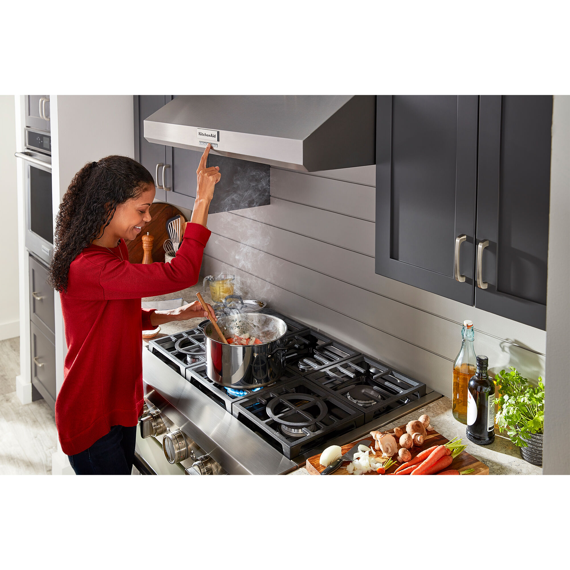 KitchenAid 36 in. Standard Style Under Cabinet Range Hood with 4