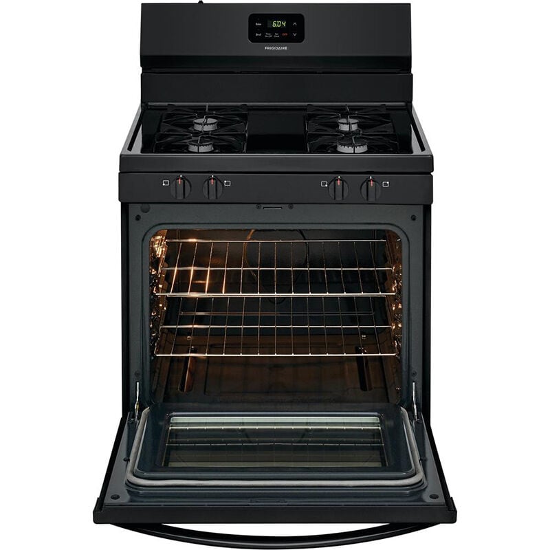 Frigidaire 30 in. 5.0 cu. ft. Oven Freestanding Gas Range with 4 Sealed Burners - Black, , hires