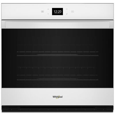 Whirlpool 27 in. 4.3 cu. ft. Electric Smart Wall Oven with Standard Convection & Self Clean - White | WOES5027LW