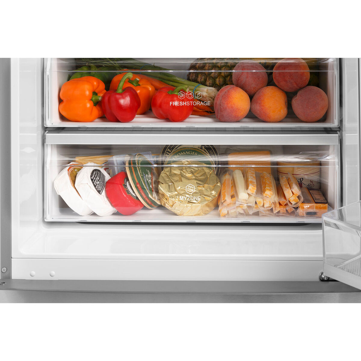 Haier 28 in. 15.0 cu. ft. Counter Depth Bottom Freezer Refrigerator -  Stainless Steel