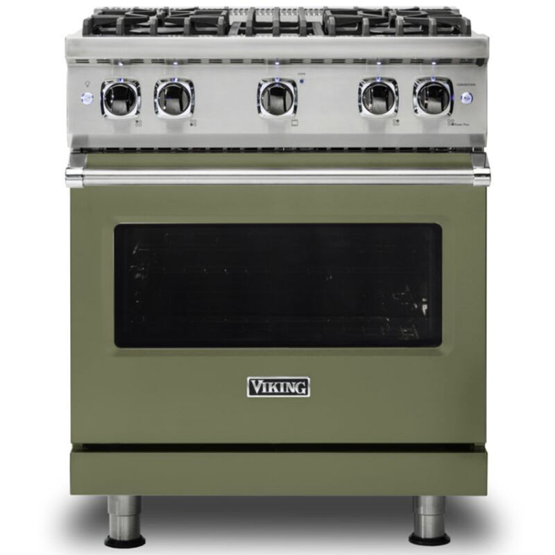 Viking 5 Series 30 in. 4.0 cu. ft. Convection Oven Freestanding Gas Range  with 4 Sealed Burners - Stainless Steel