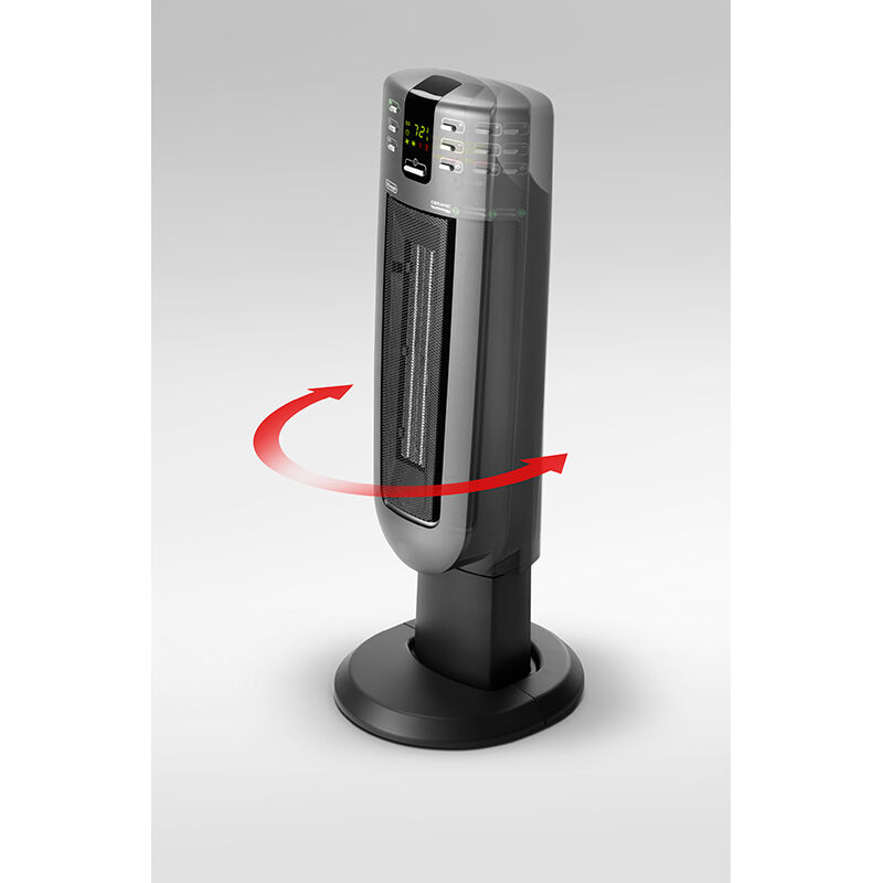 De'Longhi 28 in. Ceramic Electric Space Heater with 2 Heat Settings - Black