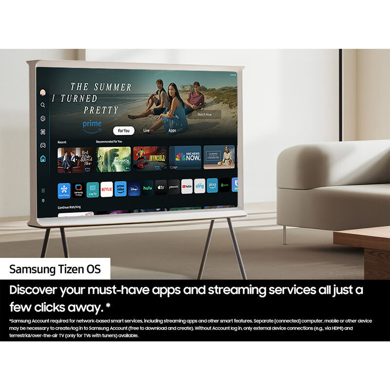 Samsung - 43" Class The Serif (LS01D) Series QLED 4K UHD Smart Tizen TV, , hires
