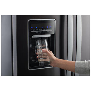 Whirlpool 30 in. 19.7 cu. ft. French Door Refrigerator with External Filtered Water Dispenser - Black Stainless, Black Stainless, hires