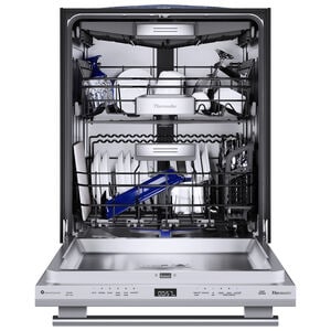 Thermador Star Sapphire 24 in. Smart Built-In Dishwasher with Top Control, 42 dBA Sound Level, 16 Place Settings, 9 Wash Cycles & Sanitize Cycle - Stainless Steel, Stainless Steel, hires