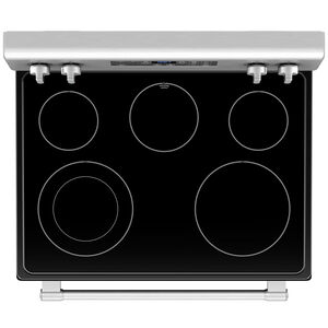 Maytag 30 in. 5.3 cu. ft. Oven Freestanding Electric Range with 5 Radiant Burners - Stainless Steel, , hires