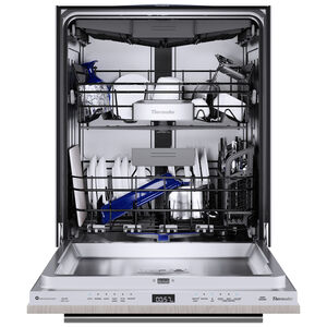 Thermador Sapphire Series 24 in. Top Control Smart Dishwasher with 44 dBA Sound Level, 3rd-Rack & StarDry - Custom Panel Ready, Custom Panel Required, hires