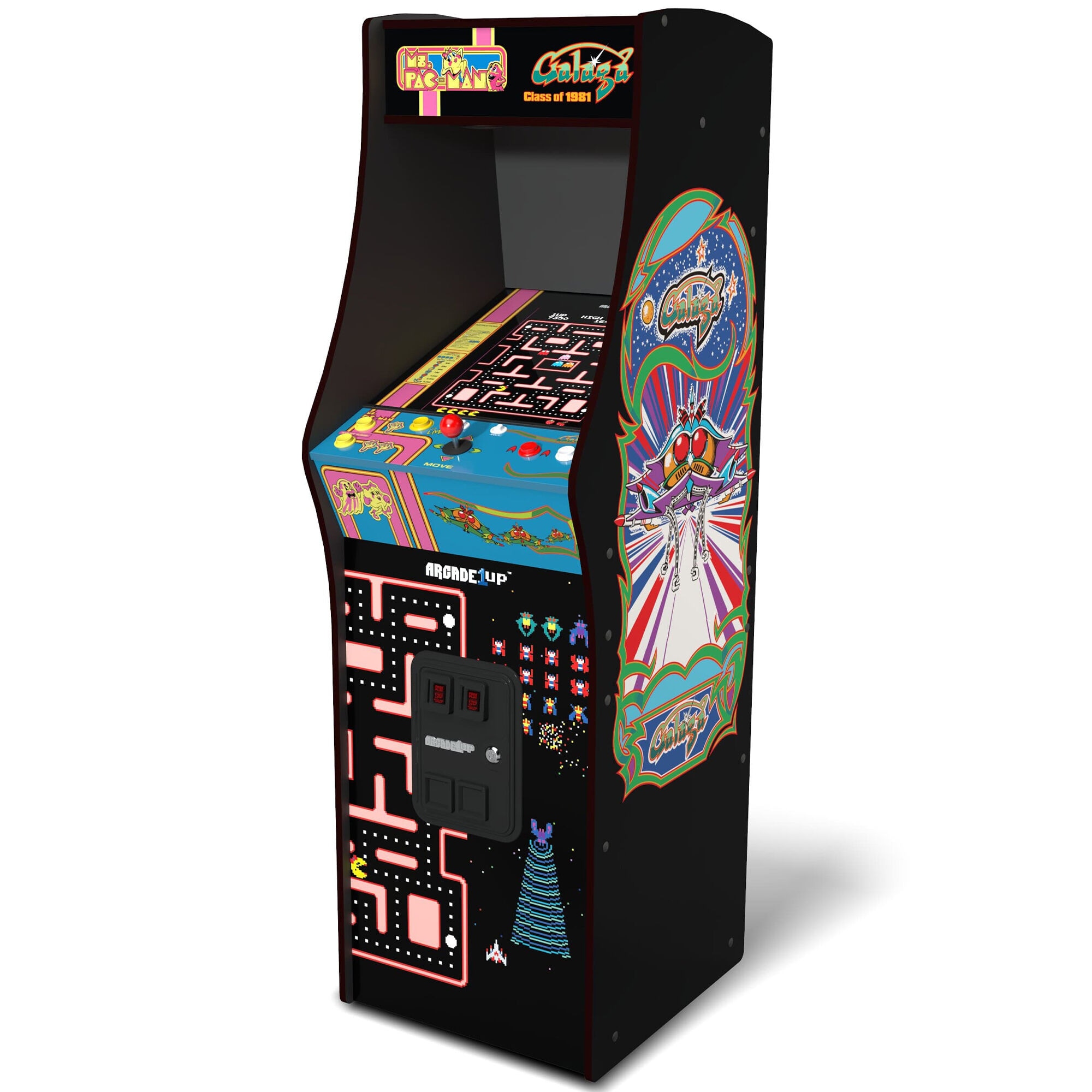 Arcade1Up Ms. PAC-MAN & GALAGA Class of 81 Deluxe Arcade Game