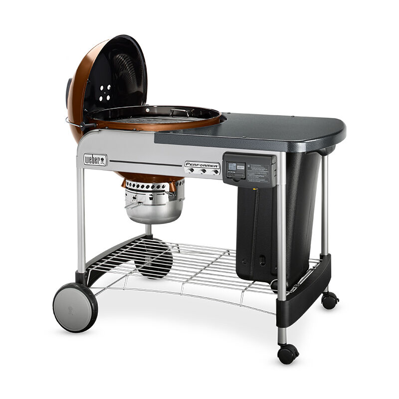 Weber Performer Deluxe 22 in. Freestanding Charcoal Grill - Copper