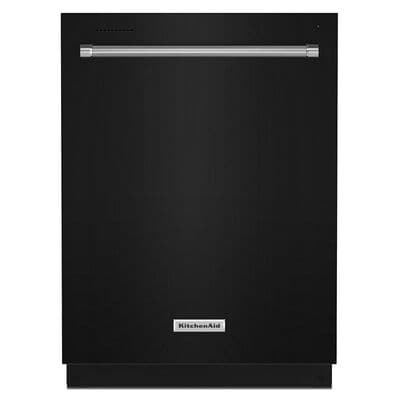 KitchenAid 24 in. Built-In Dishwasher with Top Control, 39 dBA Sound Level, 13 Place Settings, 5 Wash Cycles & Sanitize Cycle - Black | KDTE204KBL