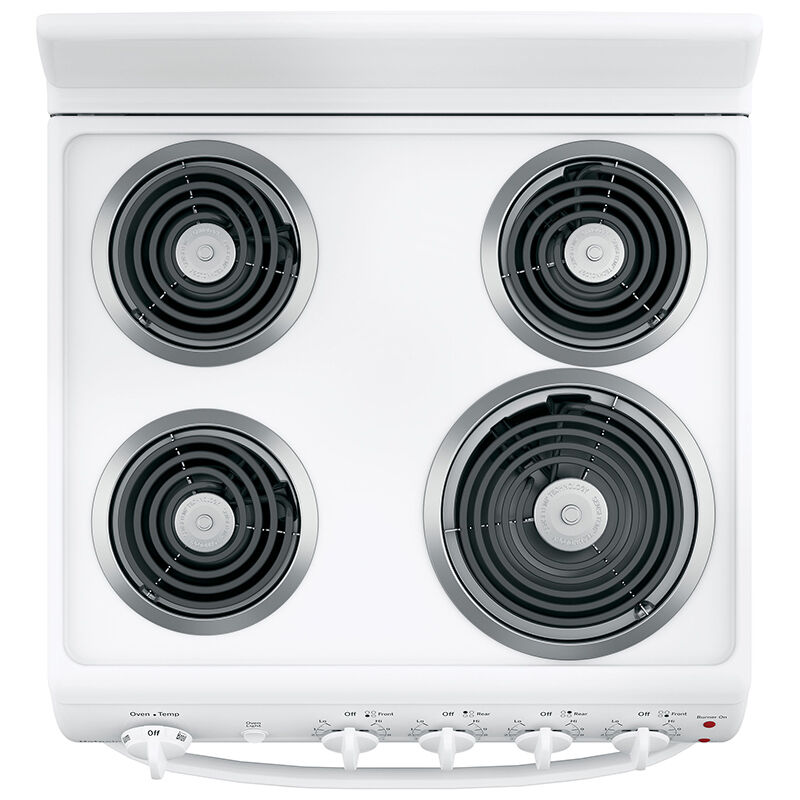 Hotpoint 24" Freestanding Electric Range with 4 Coil Burners, 2.9 Cu. Ft. Single Oven - White, , hires